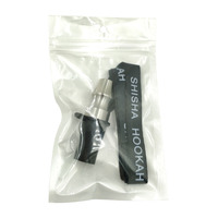 Source à la mode arabe narguilé accessoires Silicone alliage d'aluminium porte-cigarette miroir Tech métal corde aspiration buse boîte