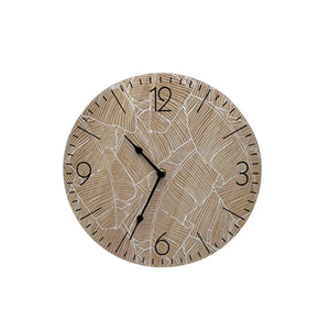 Antique Home Decoration Simple <strong>Vintage</strong> Round Wooden Wall <strong>Clock</strong> - Product Image 1