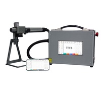 Machine de marquage laser à fibre portable, refroidie par air, avec contrôle EZCAD, facile à utiliser pour un usage domestique
