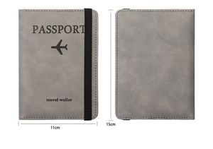Funda de Pasaporte de Cuero PU para Parejas, a la Moda, Ligera, con Tarjetero, Accesorios de Viaje, Regalo para Parejas, Marca OEM - Product Image 4