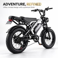 Vélo Électrique 20 Pouces Pneus Larges 48V 500W pour Neige et Sable, Assistance Électrique pour Vélo Longue Portée à Énergie Nouvelle, Couleur Noire