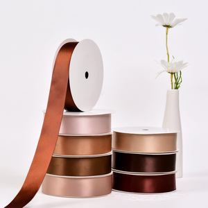 Yama ริบบิ้นกว้าง28มม. สีน้ำตาลเข้มสำหรับบรรจุของขวัญช็อกโกแลต - Product Image 5