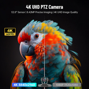 Cámara PTZ POE 4K, Cámara de Conferencia USB3.0, <span class=keywords><strong>Zoom</strong></span> Óptico de 30x para Transmisión en Vivo, Cámara de Videoconferencia - Product Image 2