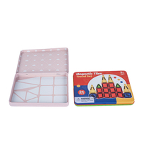 Boîte en métal carrée personnalisée avec couvercle pour cartes, emballage métallique, petite boîte vide