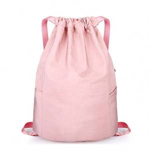 Waterproof 600D Polyester Nylon Cotton Canvas <b>Drawstring</b> Backpack <b>Bag</b> - Product Image 3