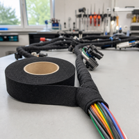 Lontom Hochhaftendes PET-Vlies Kabelbaum-Klebeband Abriebfestes Automobil-Verkabelungsisolierband CN/SHG Modell Isolierband