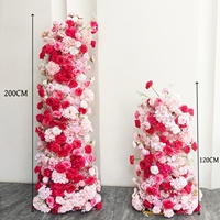 Décor de fond de scène pour mariage 2026, fleurs artificielles, proposition, fête d'anniversaire, lieu, arche de fond de scène en acrylique, arrangement floral