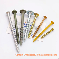 Vis à bois MALAXY, tête cylindrique, tête carrée, tête étoilée, galvanisée, 3'' 4'', Torx, acier inoxydable 304 316, vis pour terrasse