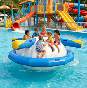 Bateau gonflable UFO étanche en PVC pour parc aquatique, lac, piscine – Amusement garanti - Product Image 1