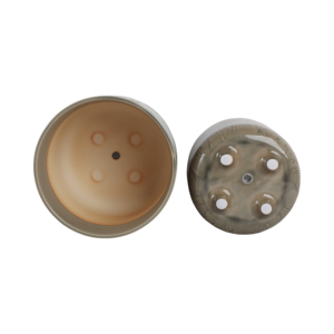 Vasi in ceramica con design a rami rialzati per piante da interno ed esterno, set di due - Product Image 6