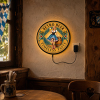 Enseigne lumineuse vintage rétro pour bar, garage, décoration murale, voiture classique, poker, pin-up, enseigne artistique pour pub, pour la décoration rustique de la "man cave" et de la salle de jeux
