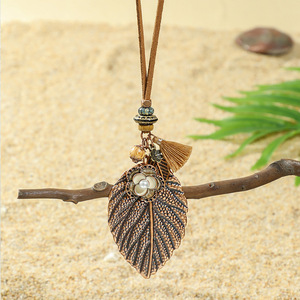 Bohemian Long <strong>Necklaces</strong> for Women Vintage Bird Leaves Wings Butterfly <strong>Necklace</strong> Handmade Retro Africa <strong>Boho</strong> Jewelry Gifts - Product Image 5