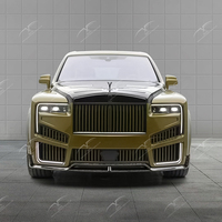 Kit de carrosserie pour Rolls Royce Cullinan 2025 - Amélioration Mansory en fibre de carbone : pare-chocs avant, calandre, capot, pare-chocs arrière, version échappement central