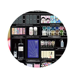 Haute définition Transparent <span class=keywords><strong>maison</strong></span> flux chanvre bricolage matériel Quicksand huile acrylique paillettes poudre pâte créative jouets Guka brique - Product Image 1