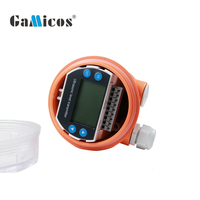 Transmisor de nivel ultrasónico OEM industrial con pantalla LCD GUT806 4-20ma para medición de nivel de líquido
