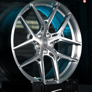 Rines Personalizados LZT-309 de <span class=keywords><strong>18</strong></span>' y 19' con 5 Orificios 5x100 5x114.3 5x112 en Negro Brillante de Aleación de Aluminio Forjado para Type-R - Product Image 4