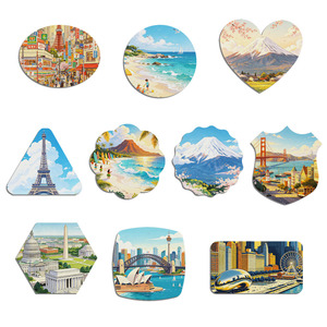 New Sublimation Fridge Magnet Blank - DIY Custom Aluminum Custom Metal Magnet Refrigerator Magnet Decor For Promo <b>Gift</b> Souvenir - Product Image 6