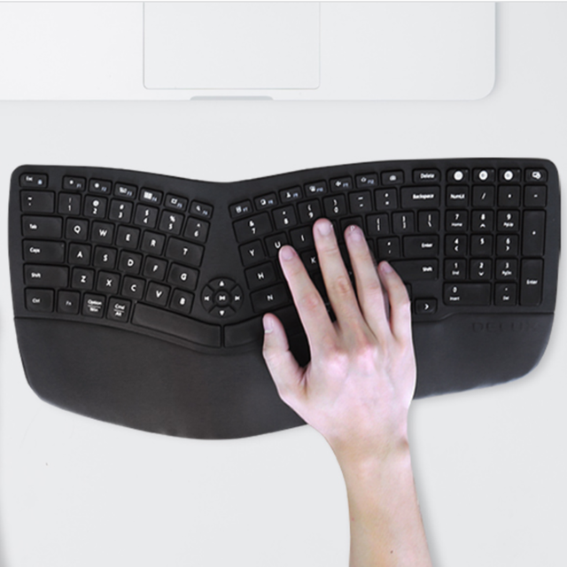 Computer Notebook Business Office Keyboard Wireless Ergonomic Keyboard With Palm Plate