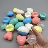 Mini 45mm Herz-Kapseln Mini Plastik PP Spielzeugkapseln für Verkaufsautomaten Verpackung Leere Kapseln