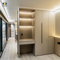 Maison préfabriquée intelligente CGCH W9 Smart Apple Cabin, chambre d'hôtel capsule spatiale de luxe avec verrière panoramique et aménagement complet pour complexe de glamping