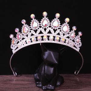 <span class=keywords><strong>มงกุฎ</strong></span>เจ้าสาวสำหรับเด็ก ประดับเพชรเทียม ชุบด้วยไฟฟ้า สไตล์ยุโรปอเมริกา เครื่องประดับผมสำหรับงานวันเกิด งานคาร์นิวัล - Product Image 3