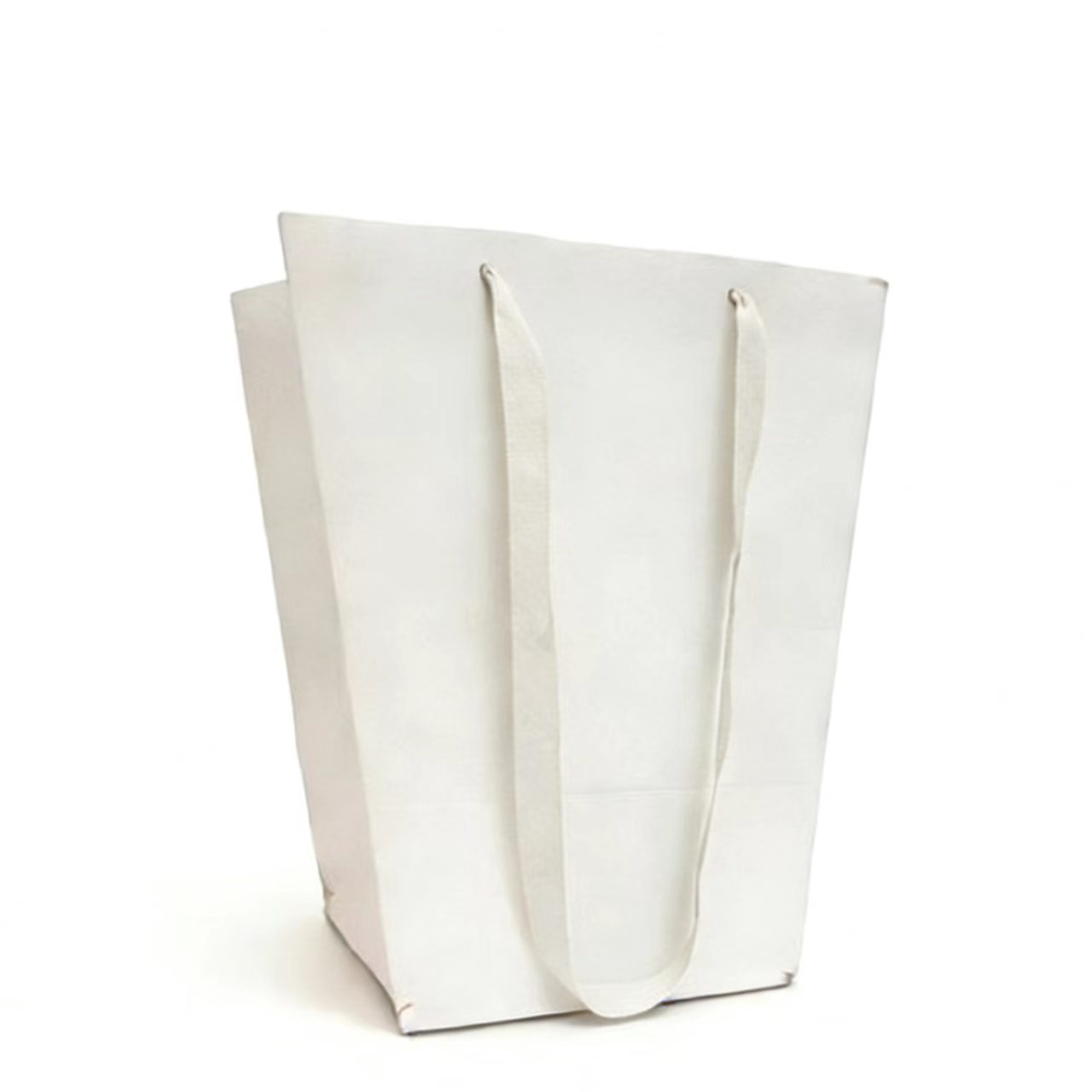 Eco-friendly Trapezoidal Kraft Paper Gift Bags, Recyclable and Biodegradable Handmade Bouquet Gift Boxes Holiday Gift Packaging
