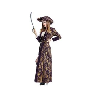 Costume d'Halloween Costume de Capitaine de <span class=keywords><strong>Pirate</strong></span> Femme Costume de <span class=keywords><strong>Pirate</strong></span> Cosplay Rétro Costume de <span class=keywords><strong>Robe</strong></span> Adulte - Product Image 5