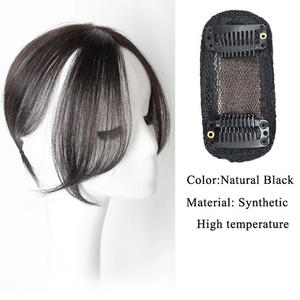 Sintético 3DAir Bangs Hair <span class=keywords><strong>Clip</strong></span>-In Bangs Extension Natural False Bang Topper Hairpiece Invisible - Product Image 3