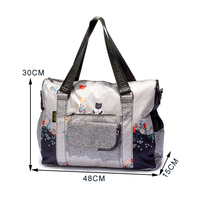 Sac à main de voyage personnalisé en polyester, sac à langer élégant et imperméable pour maman, idéal pour adultes et bébés