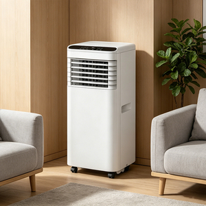 เครื่องปรับอากาศพกพาแบบพลาสติกสำหรับห้องพัก 110V-220V 9000BTU ระบบทำความเย็นเร็ว แบบเสียบปลั๊กใช้งานได้ทันที ประหยัดพลังงาน ใช้งานได้ทั้งแบบเคลื่อนย้ายและแบบตั้งพื้น - Product Image 2