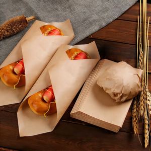 Papier alimentaire résistant à la graisse, imprimable en flexographie, pour emballer gâteaux, pains, hamburgers, papier PE enduit pour emporter - Product Image 2