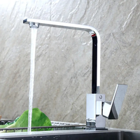 Design moderne en acier inoxydable noir articles sanitaires eau froide mitigeur robinet de cuisine évier robinet d'eau