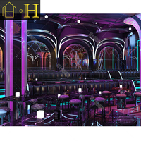 Surface solide en acrylique de taille personnalisée, Restaurant, discothèque, Bar à vin, illuminé par Led, Design de comptoir de Bar