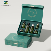 Boîtes d'emballage personnalisées en carton pour ensembles de soins de la peau, impression de logo, boîte coulissante type avion, style personnalisé, sérigraphie