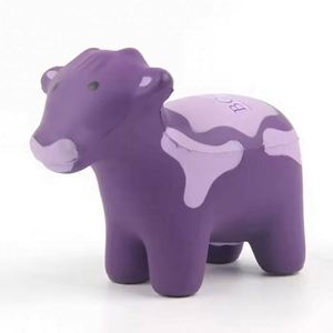 Custom Logo Promotional Pu Toy Foam Soft Relief Squeeze Toys Cow Stress <b>Ball</b> for Kids - Product Image 4