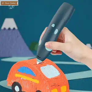 Jumon儿童3D打印笔低温3D绘图笔兼容PLA长丝压印器儿童3d笔