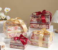 Boîte à Bonbons de Noël Personnalisée en Acrylique Transparent, Boîte Cadeau pour Demoiselle d'Honneur, Impression Sur Mesure, Design Élégant, Emballage de Mariage Haut de Gamme