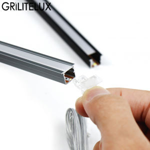 Lampe <span class=keywords><strong>LED</strong></span> encastrée en profilé aluminium sans soudure pour armoire de <span class=keywords><strong>cuisine</strong></span>, avec détecteur de mouvement, intensité variable, pour bar, bibliothèque, éclairage d'armoire 12V - Product Image 1