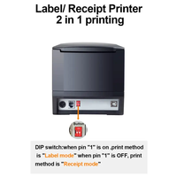 Imprimante thermique de codes-barres et QR Xprinter XP-365B, imprimante de reçus et d'étiquettes 80 mm WiFi + BT, adaptée aux magasins de détail et aux entrepôts