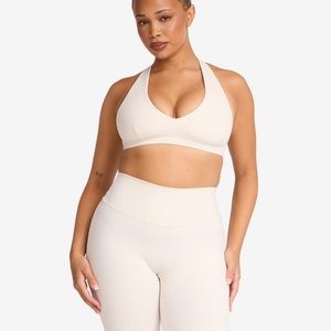 New Women's Plus Size Yoga <b>Bra</b> Lightweight Seamless Sports Underwear <b>Wide</b> Shoulder <b>Straps</b> Shock-proof Fitness Set Elastic Waist - Product Image 6