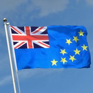 Drapeau national 3x5 pieds Tuvalu Drapeaux du pays <span class=keywords><strong>Tuvaluan</strong></span> Polyester avec œillets en laiton 3x5 pieds - Product Image 1