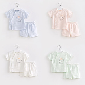 Conjunto de Ropa de Bebé Personalizada de Algodón, 2 Piezas, Manga Corta, Estampado de Dibujos Animados, Transpirable, Unisex, Traje de Verano - Product Image 5