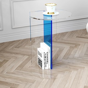 Nordico <span class=keywords><strong>Design</strong></span> moderno tavolino di lusso acrilico di lusso per soggiorno angolo divano bovindo irregolare piccolo tavolino da caffè - Product Image 3