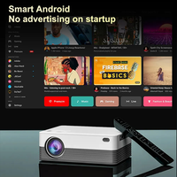 Proyector de Cine en Casa Nativo 1080P con Sistema Operativo Android, Reproducción 4K, Conexión Inalámbrica WiFi Bt 5G para Películas en Interiores y Exteriores