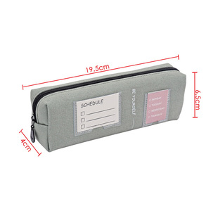 Foska Công Suất Lớn Sáng Tạo Màu Sắc Vải Bút Túi Bền Dây Kéo Đóng Cửa Xách Tay Sinh Viên Bút Chì Trường Hợp Thực Tế Và Phong Cách - Product Image 2