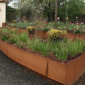 Customized Garden Landscape Decoration Corten Steel Edge Finished Garden Products