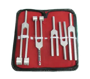 Medizinisches hochwertiges Massivmetall-TUNNING-Set Tuning-Gabel Diagnos 5-teiliges SET OEM alle Arten von 128 HZ 256 HZ 512 HZ Tuning-Gaben