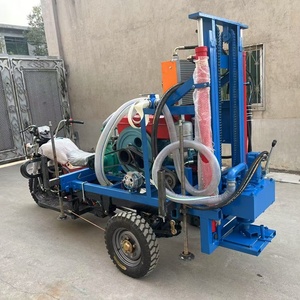 מוקדם ציפור אופנוע מתכת נייד 3 גלגל להעביר מכונת אסדת מים קידוח היטב עם הליבה משאבת הילוכים מנוע רכיבים - Product Image 5