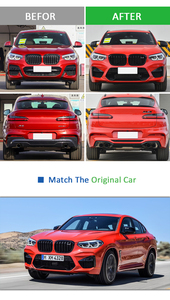 Ricambi Auto all'ingrosso Auto F98 X4M Bodykit Kit corpo completo Set modificato a M Style lifting per BMW <span class=keywords><strong>X4</strong></span> G02 griglia paraurti Auto - Product Image 6