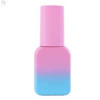 Nouvelle Arrivée 2026 – Bouteille en Verre Plat de Luxe 12ml 13ml pour Vernis à Ongles et Gel UV avec Bouchon et Pinceau – Fabrication OEM/ODM, Marque Privée, Stock Disponible